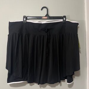 All In Motion Skort Black Pleated Women 3X NWT